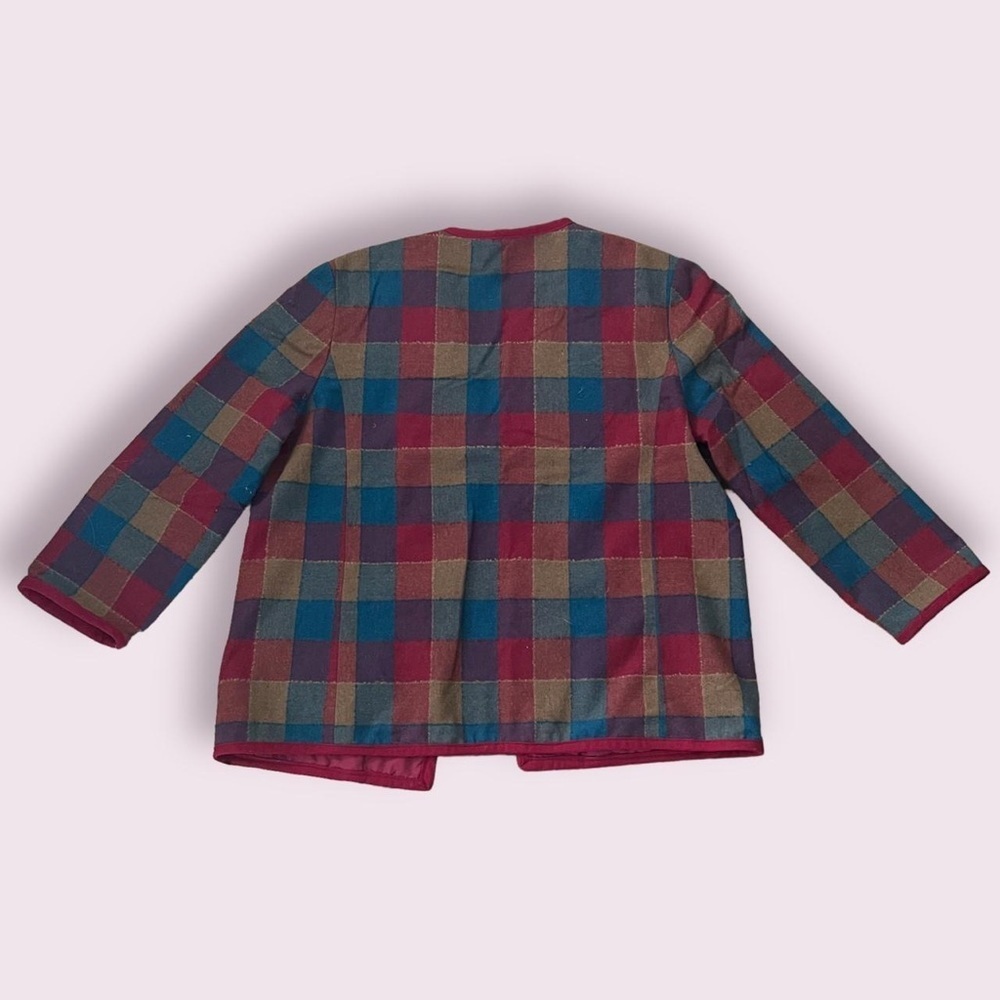 Vintage checker print shacket - Picture 3 of 3
